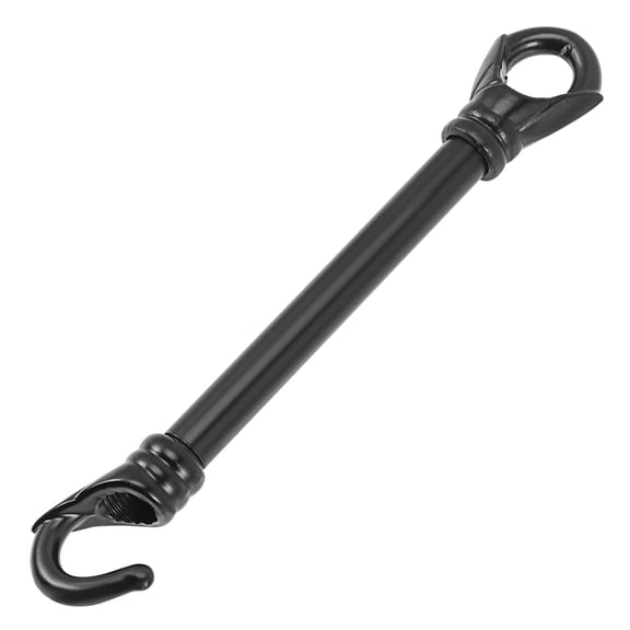 DRAFIDEEP Black Chandelier Rod Metal for Ceiling Light Support with Hooks