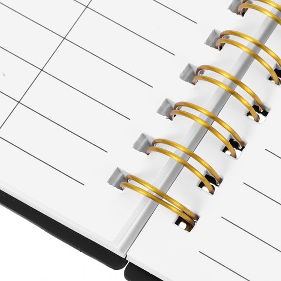 DRAFIDEEP Black Inventory Log Book for Business with PP Cover Detailed Record Keeping and Financial Management 8.5 x 11 Inches