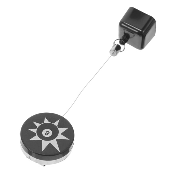 DRAFIDEEP Black Retractable Pool Chalk Holder, Plastic Billiard Cue Chalk Storage Accessory Tool