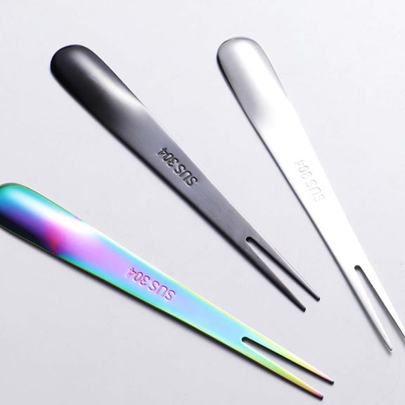 DRAFIDEEP Black Stainless Steel Fruit Forks Set Household Dessert Cake Forks for Home Use 6 Piece