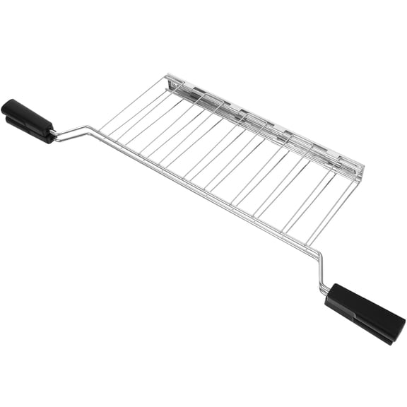 DRAFIDEEP Black Stainless Steel Toaster Warming Rack with Anti-Scald Design for Home Bread and Sandwich Heating