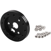 DRAFIDEEP Black Wheel Adapter for Car Steering Wheel Convert 6 Hole to 3 Hole Durable Material