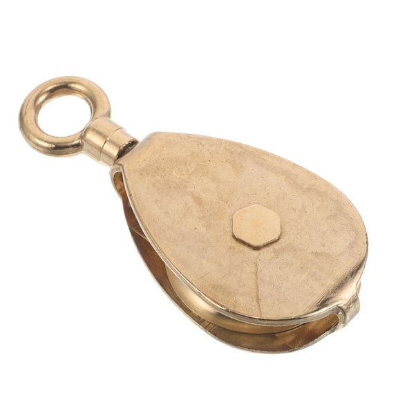 DRAFIDEEP Brass Marine Flagpole Pulley Wheel with Precision Machining for Smooth Hoisting on Sailboats