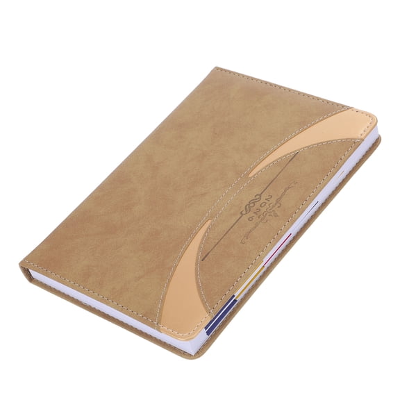OUNONA Drafideep Brown PU Planner 2026 for Office with Monthly Index
