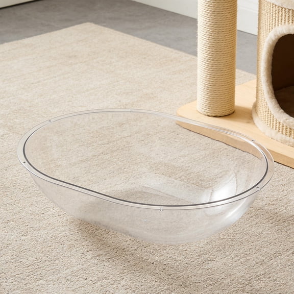 DRAFIDEEP Clear Acrylic Wall-Mounted Cat Capsule Bed, Panoramic Cat Perch Nest for Indoor Cats, Easy Assembly, Hanging Cat Lounge