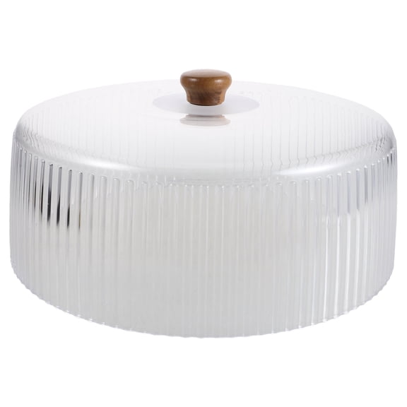 DRAFIDEEP Clear Cake Protective Dome Cover with Stylish Round Cheese Cloche for Serving