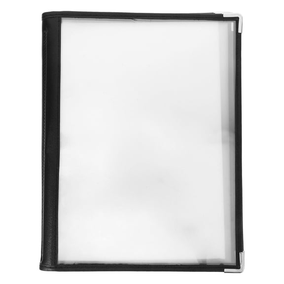 DRAFIDEEP Clear PVC Menu Holder for Restaurant and Hotel with Easy Page Replacement Feature