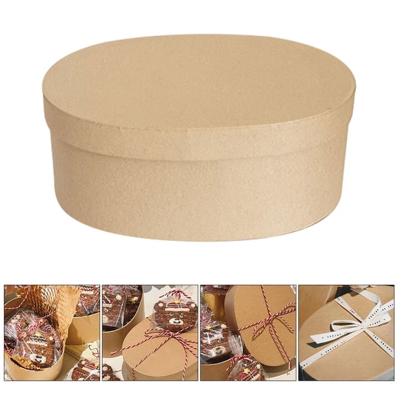 DRAFIDEEP Storage Box Small Khaki Cookie Holder for Home 1Pack