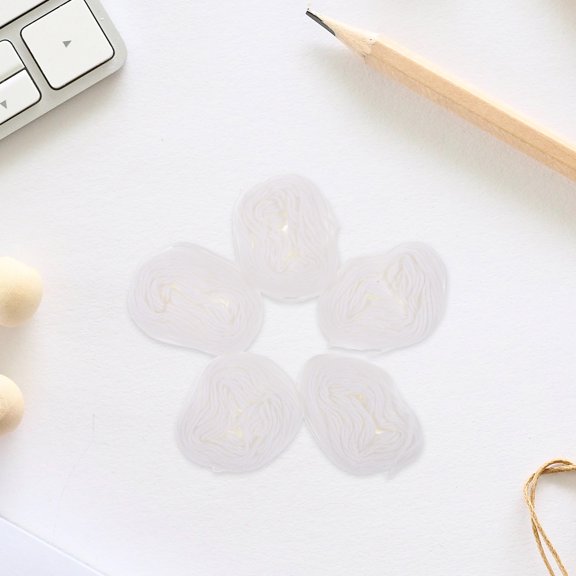 DRAFIDEEP Cotton Bookbinding Thread White Thick Thread for Sewing DIY Crafts and Document Binding