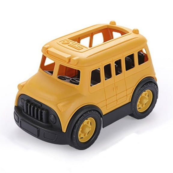 DRAFIDEEP Creative Vehicle Toy Simulated School Bus Model for Outdoor Play 1Pcs
