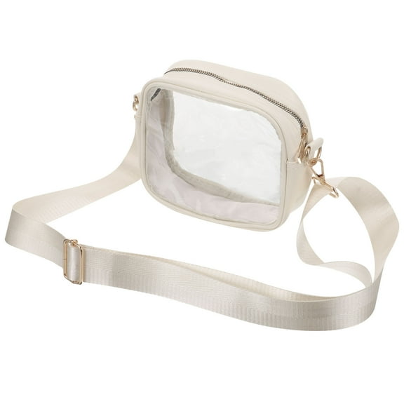 DRAFIDEEP Crossbody Belt Bag 1Pcs for Stadium Approved Transparent Design