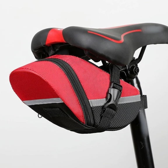 DRAFIDEEP Cycling Saddle Tail Bag Red PVC Waterproof Multifunctional Design