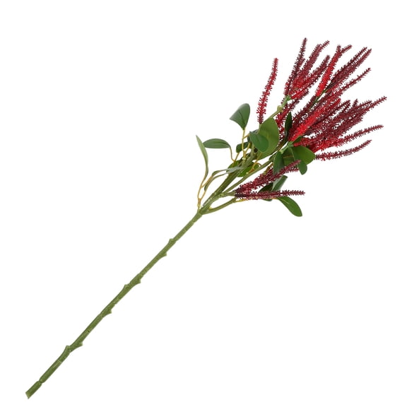 DRAFIDEEP Decorative Branches Red Plastic Artificial Plant Branch 1Set