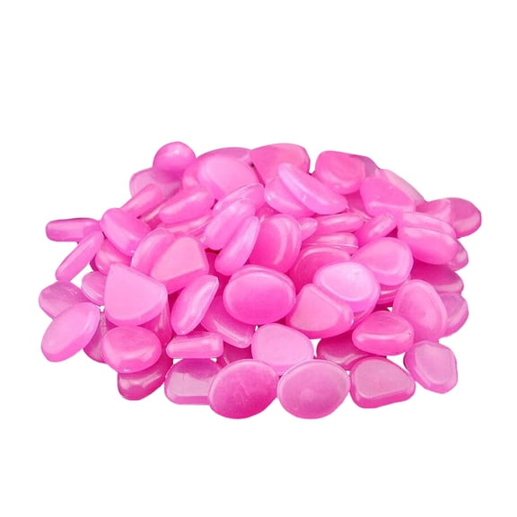 DRAFIDEEP Decorative Gravel 100Pcs Luminous Cobblestones Pebbles for Indoor and Outdoor Decor