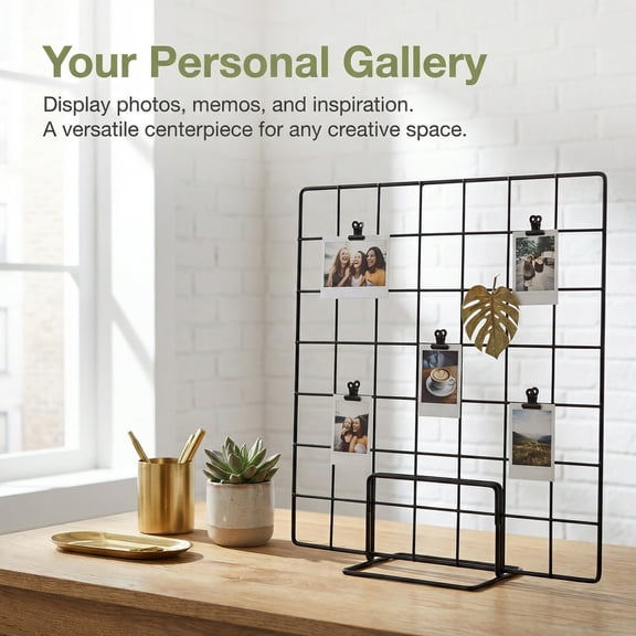 DRAFIDEEP Desktop Grid Panel Display Stand with Stylish Design for Vendor Events