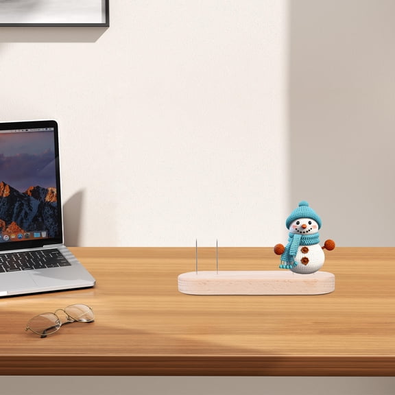 DRAFIDEEP Doll Display Base Support Stand for Felt Animal Toys in Beige Color 1 Set