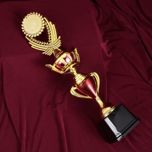 DRAFIDEEP Durable Plastic Award Trophy Cup for Kids, Versatile Decoration for Home Office School, Assorted Color, 37cm