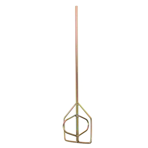 DRAFIDEEP Concrete Mixer Tool Concrete Mixing Rod Golden Steel 1Pcs for Renovation
