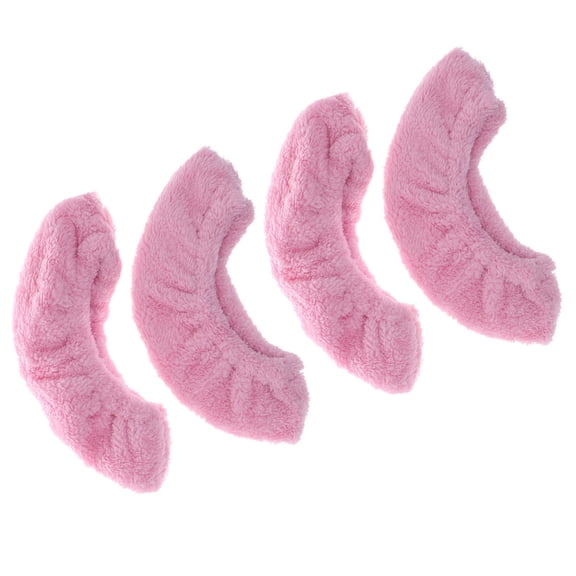DRAFIDEEP Durable Velvet Pink Practical Skate Covers for Ice Hockey Skating Protection, Lightweight and Comfortable, 2 Pairs