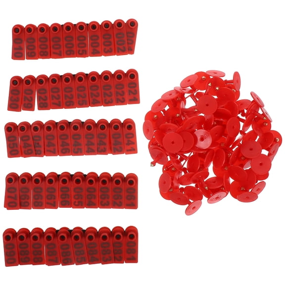 DRAFIDEEP Ear Tag Kit 100 Numbered Tags for Cattle Horses Goats Sheep Identification Lightweight and Portable