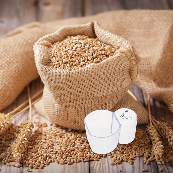 DRAFIDEEP Graduated Measuring Cup for Rice and Grains with Clear View for Accurate Portions