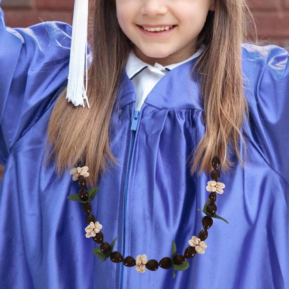 DRAFIDEEP Elegant Multicolor Acrylic Necklace Garland for Home Decor with Faux Nuts and Shells, 0.5 Inch Wide