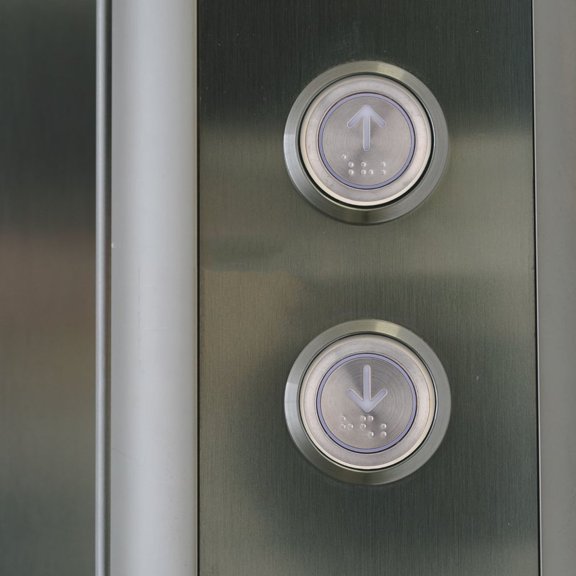 DRAFIDEEP Elevator Operator Button 2Pcs Wide Compatibility Round Stainless Steel for Commercial Home Elevator