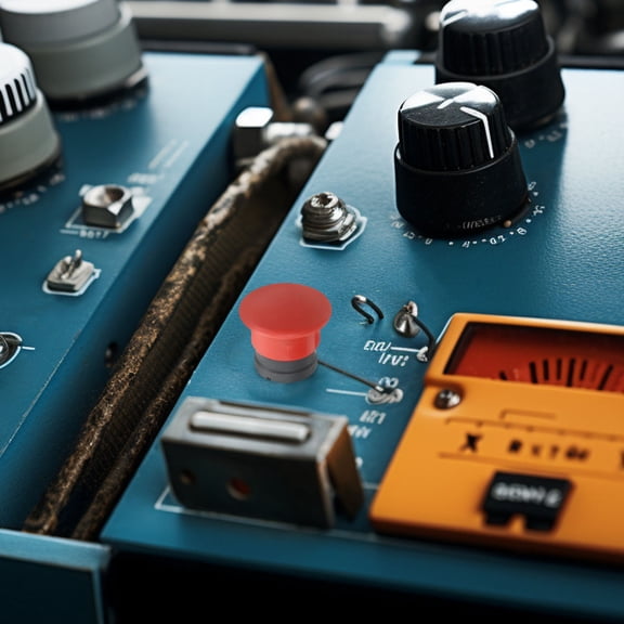 DRAFIDEEP Industrial Emergency Stop Push Button Switch, Assorted Colors, Plastic and Metal, 1 Piece