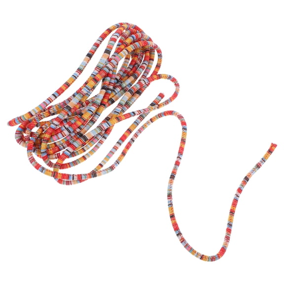 DRAFIDEEP Ethnic Fabric Wrapped Rope Cord for Jewelry Making, Outdoor Crafts, Beading, and Creative Project Supplies