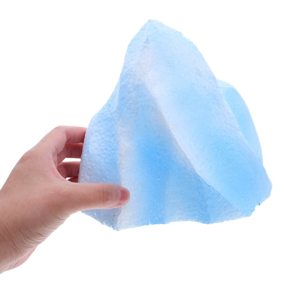 DRAFIDEEP Lightweight Foam Fake Ice Rock Prop for Indoor Decoration and Themed Exhibits, 1 Set Decorative Display Structure