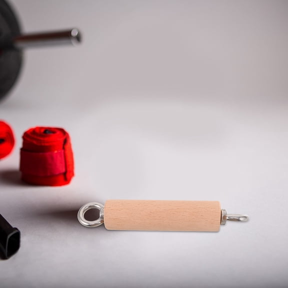 DRAFIDEEP Fitness Machine Handles with Wooden Grip for Home Cable Pulley System Exercises