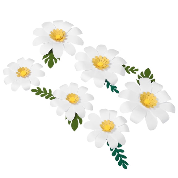 DRAFIDEEP Flower Wall Sculpture White Paper Flower Wall Decor Decorative Home Decor 1 Set
