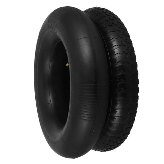 DRAFIDEEP Garden Cart Tire and Inner Tube Set Rubber Solid Scooter Tires Tube for Wheelbarrows and Hand Trucks 1Set
