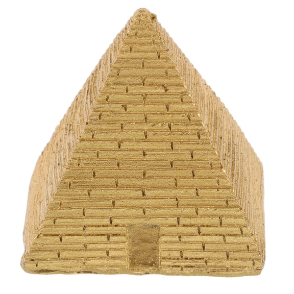 DRAFIDEEP Golden Resin Egyptian Pyramid Figurine for Home and Office Decor