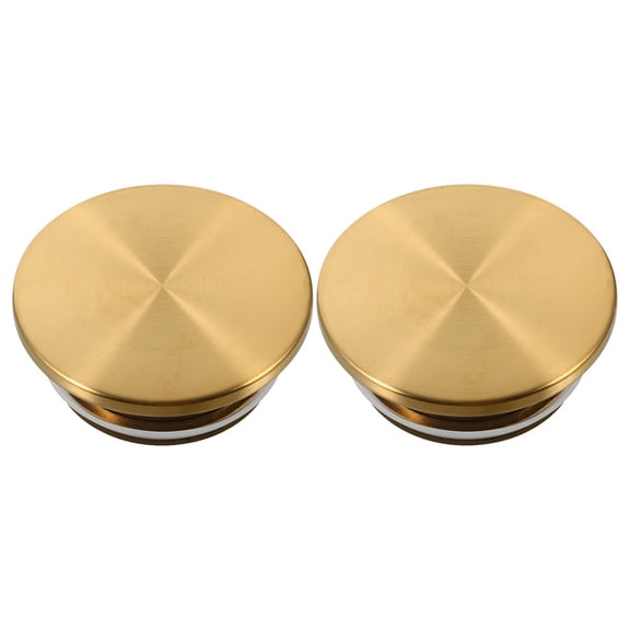 DRAFIDEEP Golden Stainless Steel Carafe Lid Replacement Set, 2 Pieces Sealing Caps for Coffee Maker