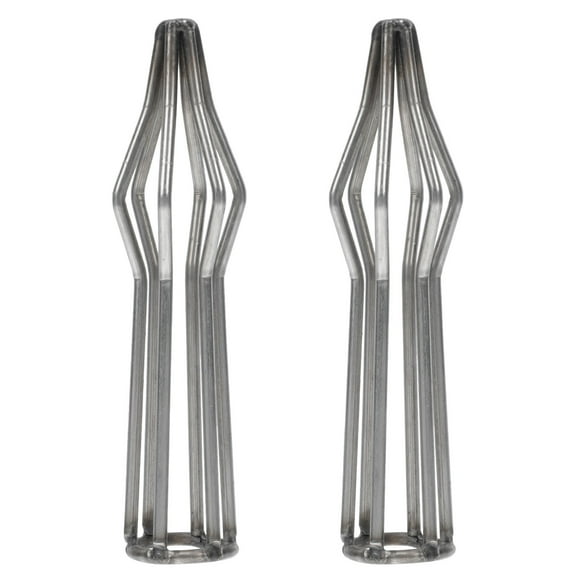 DRAFIDEEP Grilling Shape-keeping Tool 2Pcs Silver Roaster Accessory for Outdoor Picnics