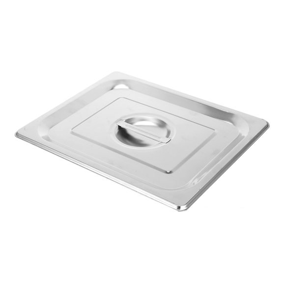 DRAFIDEEP Heavy Duty Stainless Steel Rectangular Pot Lid with Handle for Food Service Use