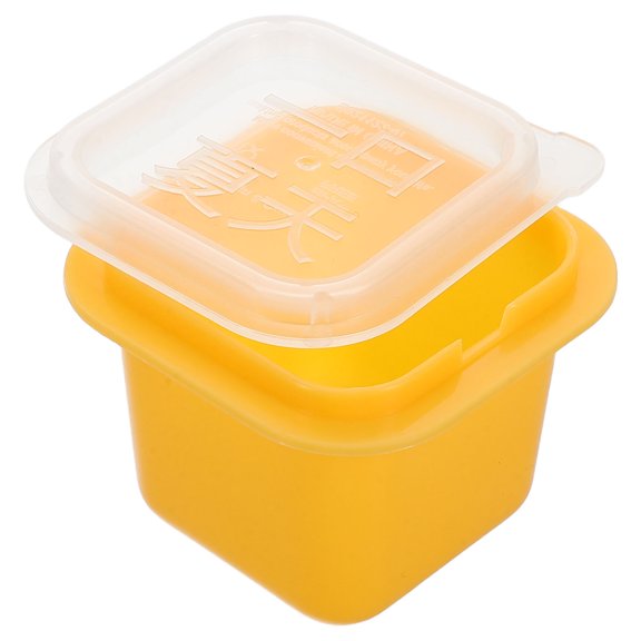 DRAFIDEEP Ice Cube Box For Family Gatherings Parties Yellow Pp Easy Release 1Pack