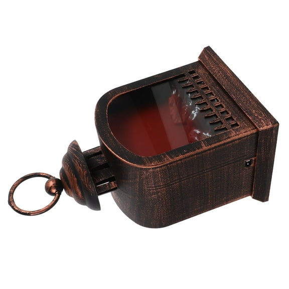DRAFIDEEP Indoor Lantern 1Pack Flameless Fireplace Lantern for Home Decorative Use in Parties 11.8x5.9x4.6in