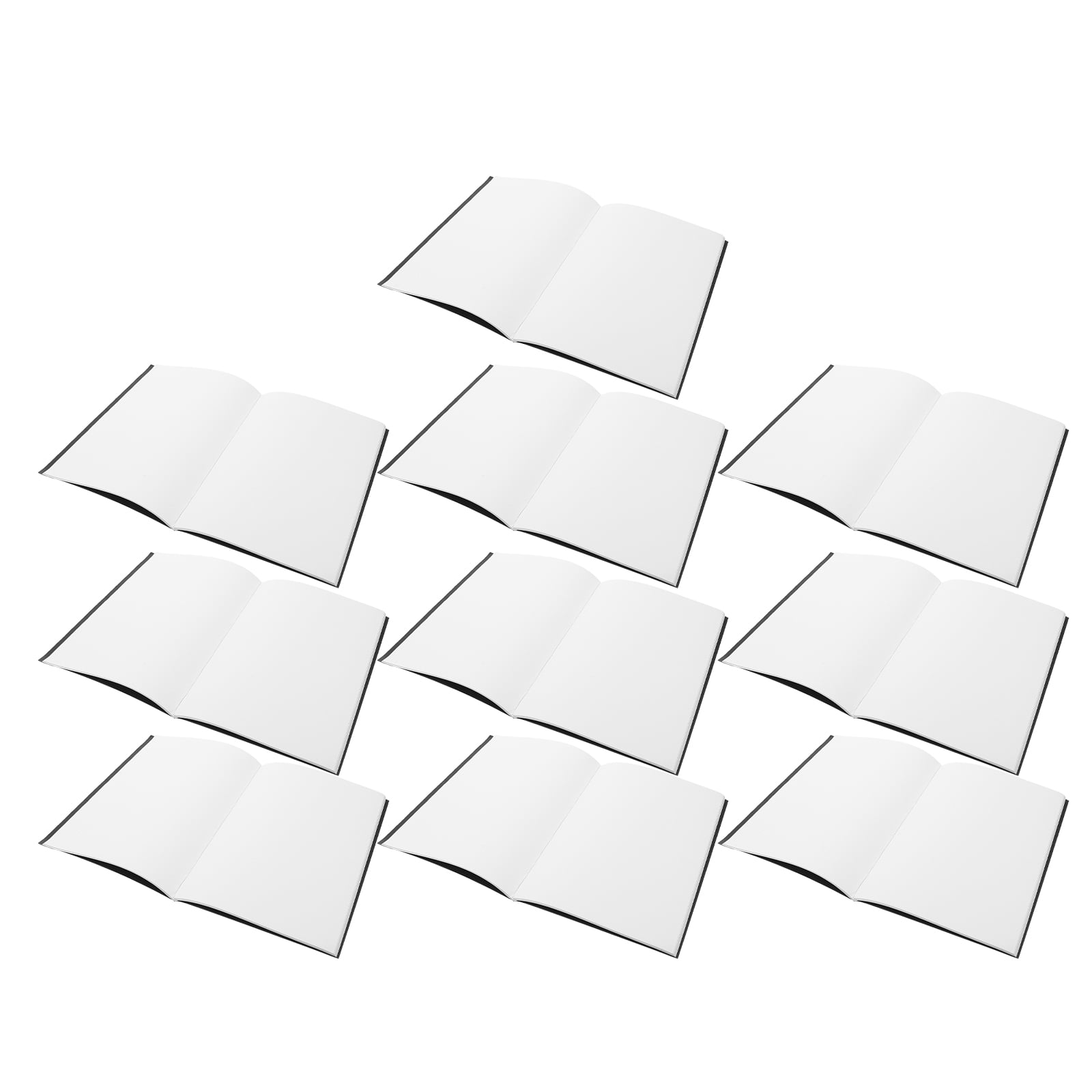 Reflection Writing Notebook DRAFIDEEP Inkproof Kraft Notebooks Black Blank Pages for Writing ...