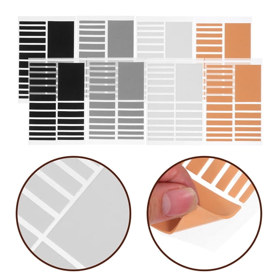 DRAFIDEEP Soft EVA Invisible Adjuster for Comfortable Precise Fit, Assorted Colors, 16 Sheets Sizer Pads