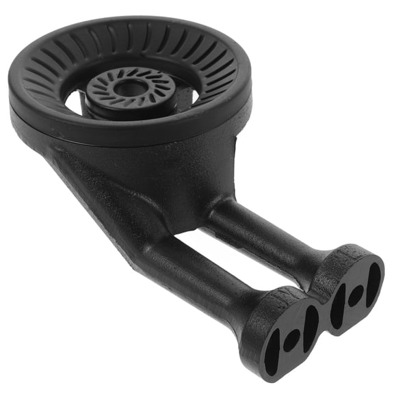 DRAFIDEEP Stove Parts Cast Iron Gas Stove Burner Head Black 1Set