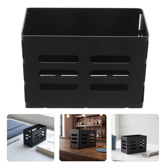DRAFIDEEP Iron Craft Wrought Bottle Cap Holder Black Metal Organizer for Tabletop and Wall Storage