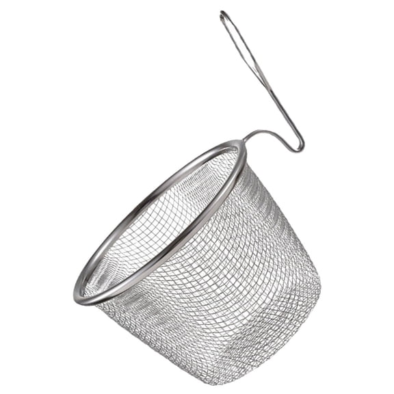 DRAFIDEEP Mesh Pasta Basket Spaghetti Strainer Stainless Steel Filtering Impurities 1Pack