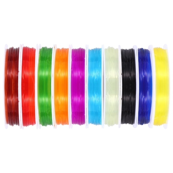 DRAFIDEEP Jewelry Elastic Thread Assorted Color Strong Elastic String Wire for Handmade Bracelets and Necklace Crafts