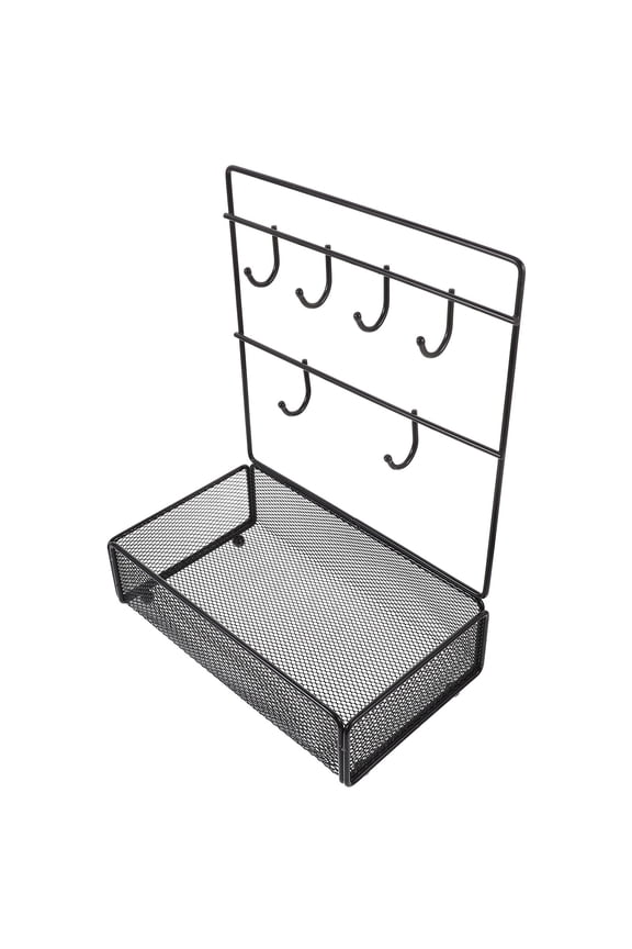 Jewelry Hanger Iron Key Holder for Wall Mounting Simple Design 1Pack