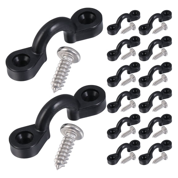 DRAFIDEEP Kayak Eyelets, Stainless Steel C Clamp, Durable Nylon Pad Eyes, Secure Tie Down, 30Pcs