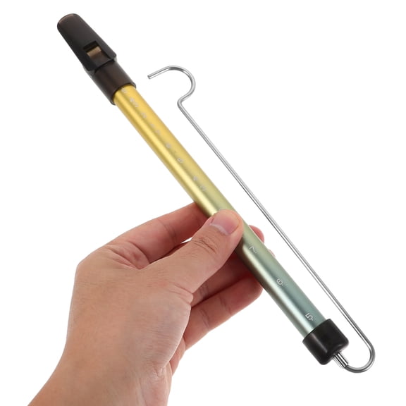 OUNONA Metal Slide Whistle Musical Instrument with Adjustable Pitch, Dual Scale for Smooth Tone Transitions and Easy Play