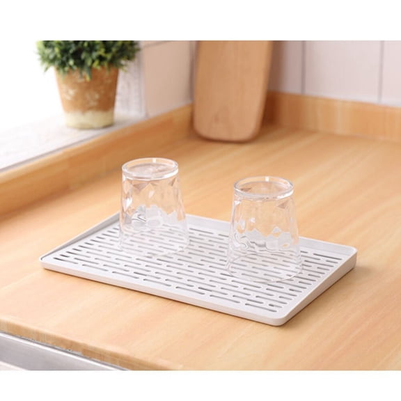 DRAFIDEEP Silver Double-Layer Multifunctional Kitchen Draining Board with Durable Plated Design for Efficient Drying