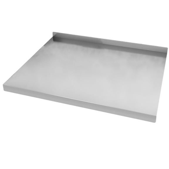DRAFIDEEP Plated Silver Stainless Steel Chopping Board for Kitchen Multiple Functions and Space-Saving Design